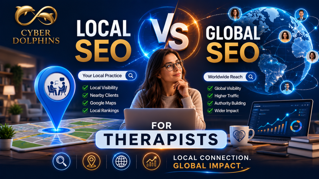 local seo vs global seo for therapist